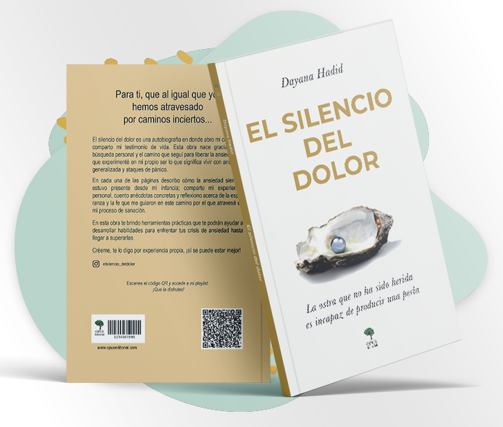 Portada y contraportada del libro "El silencio del dolor"